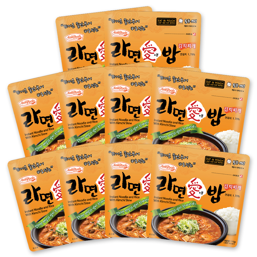 라면애밥 김치찌개 10개 세트 전투식량 비상식량