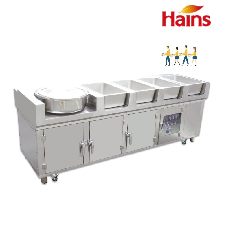 급식실배식대 4찬 학교 구내식당 단체급식 자율배식대