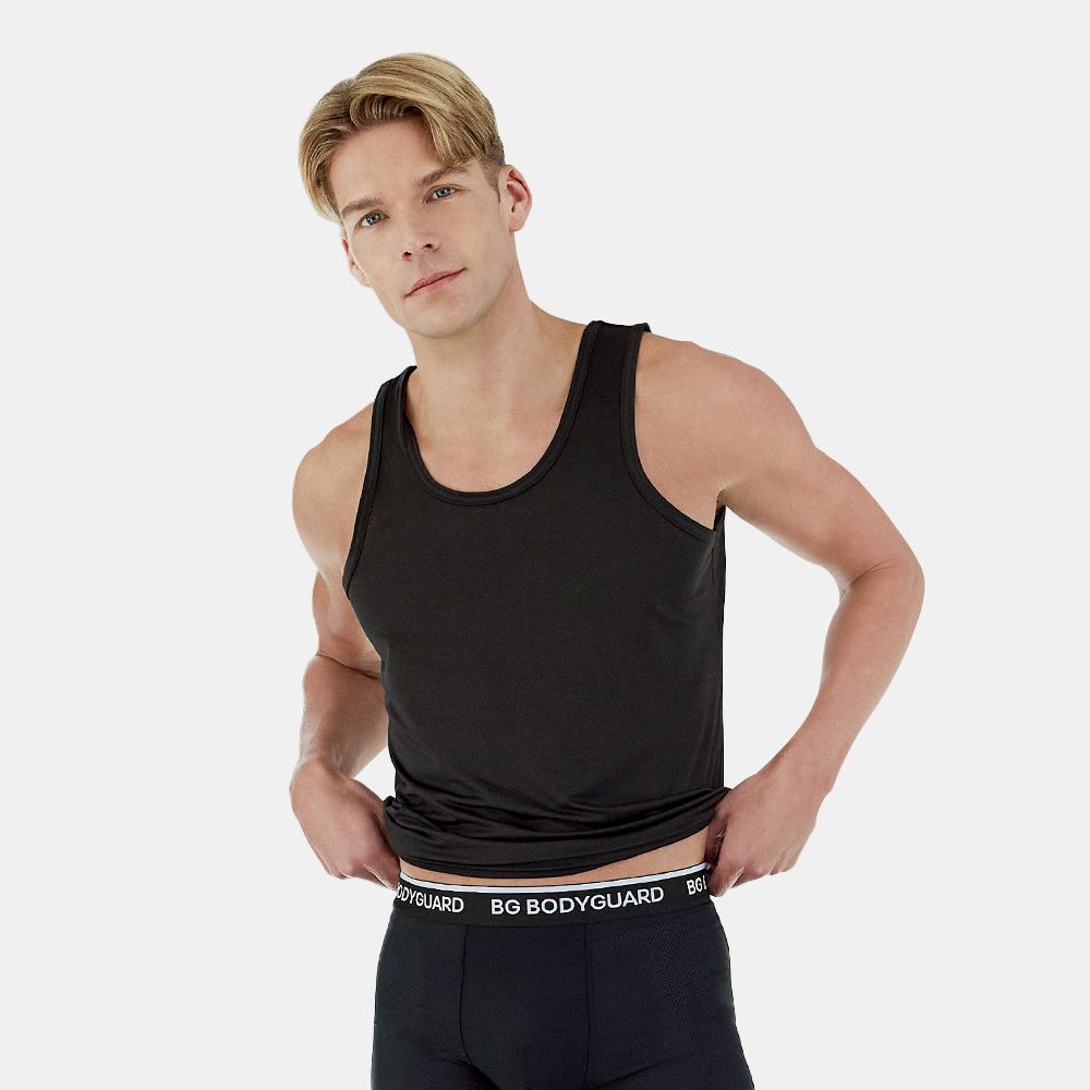 보디가드 남자 민소매 에어라이트 쿨 메쉬 기능성 나시 런닝 5매 블랙