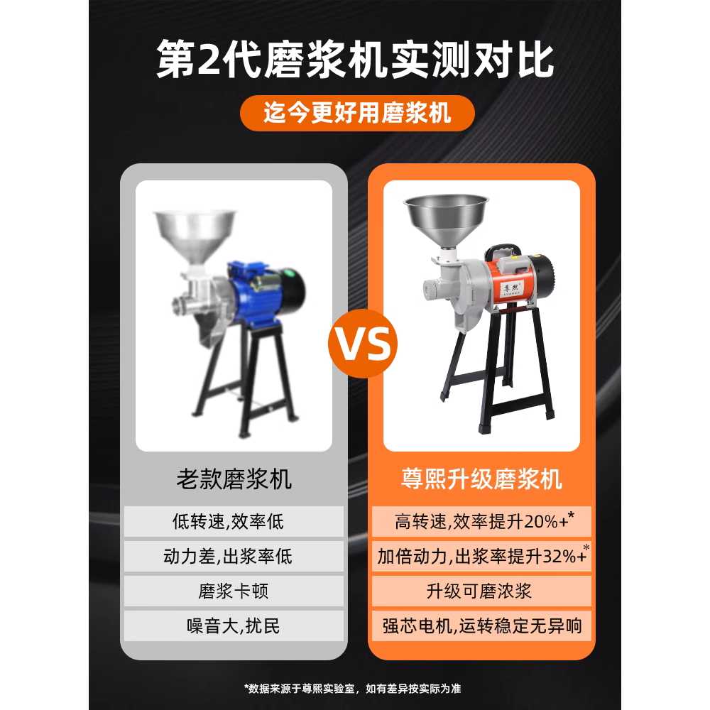 맷돌믹서기 대용량 블렌더 콩가는 기계 분쇄기 방앗간 2200w - 상세 이미지 2