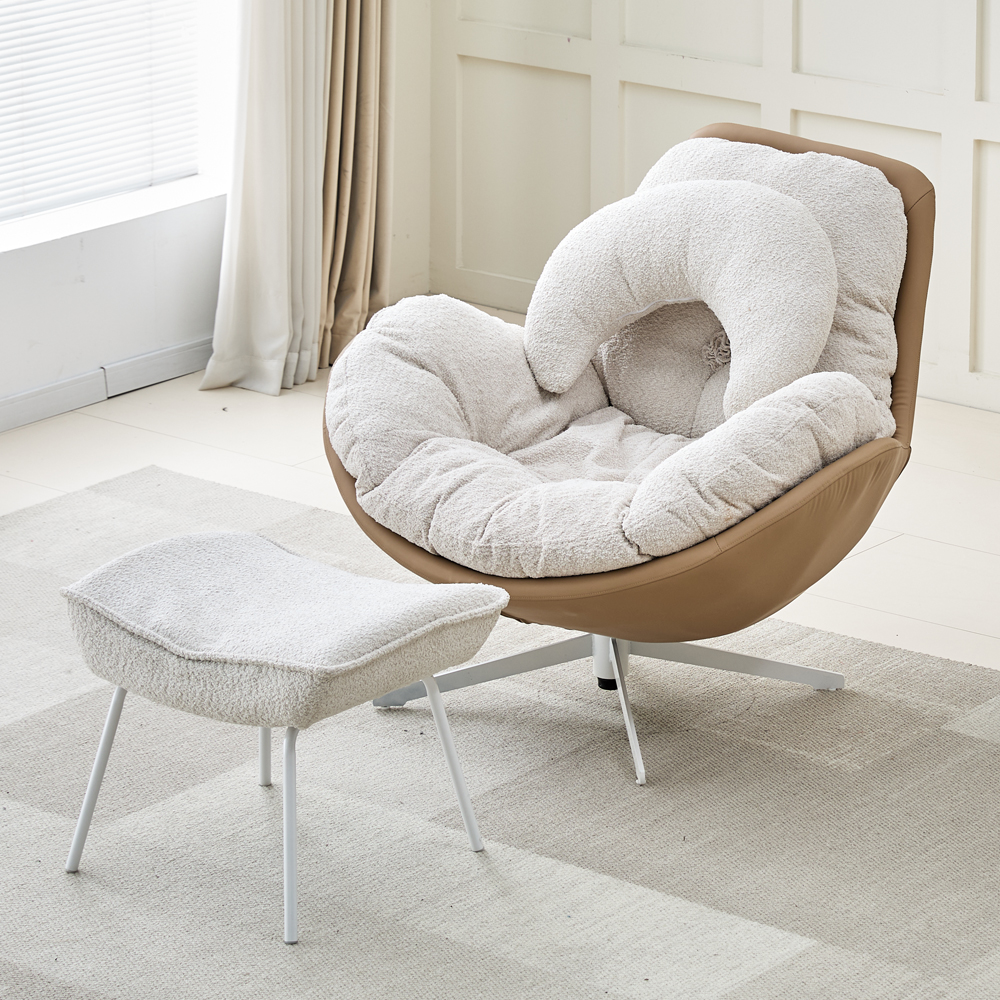 RM디자인 RM-SF 블루 푹신한 수유 서재 안락 라운지 1인용 의자 소파