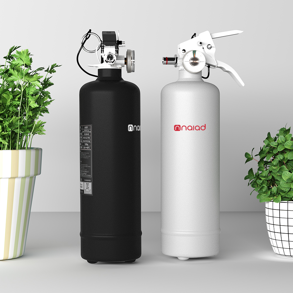 가정용 차량용 소화기 나이아드 자동차겸용 ABC 분말소화기 1kg 능력2단위 캠핑용 차량