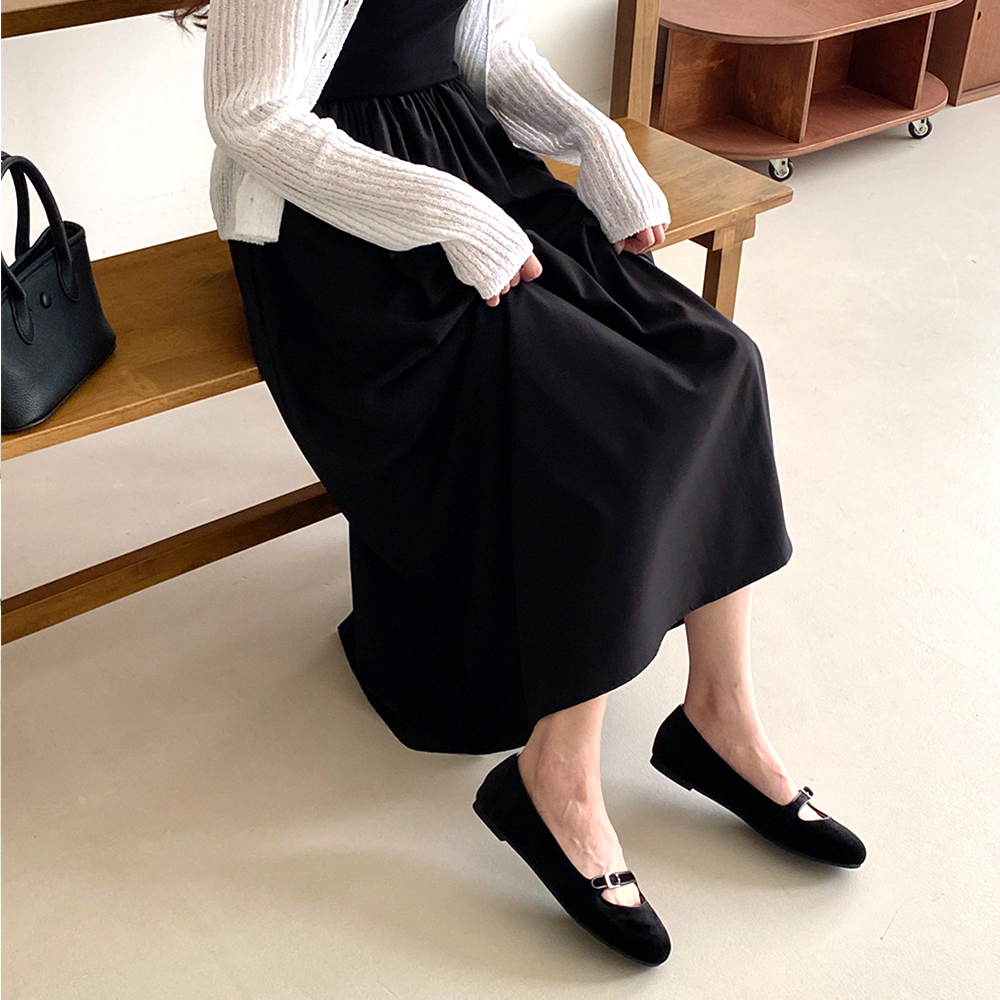 메리제인 스트랩 발편한 빅사이즈 말랑 플랫슈즈 단화