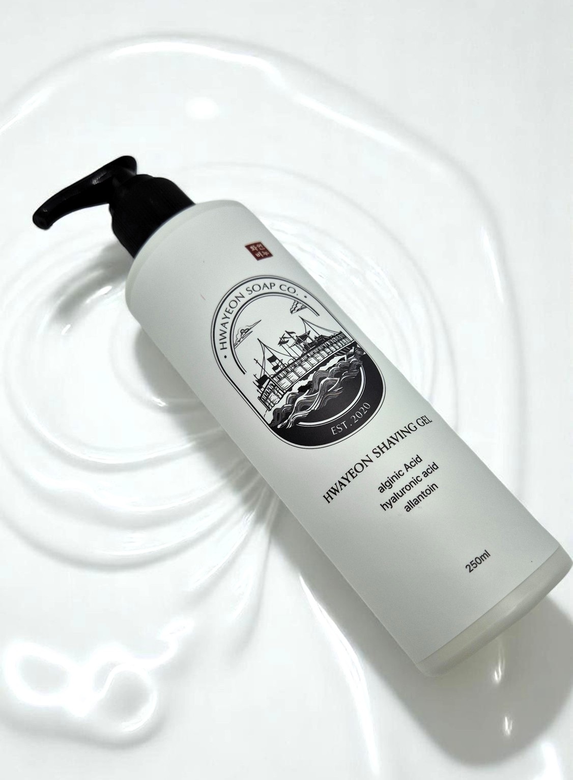화연 셰이빙젤 미역 성분 알긴산 윤활 보습 무향 쉐이빙젤 국내제조 250ml 제품 이미지