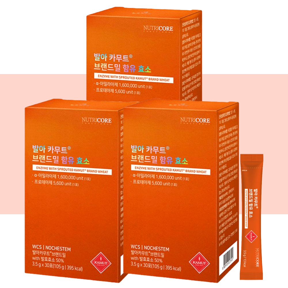 뉴트리코어 카무트 효소 발아카무트효소 30포X3박스 - 상세 이미지 4