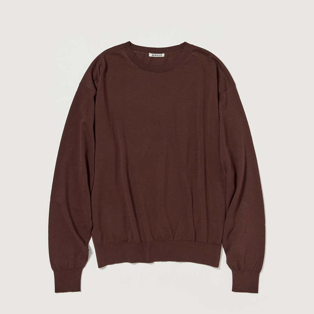 오라리 맨즈 니트 SUPER HIGH GAUGE COTTON KNIT P/O 25SS 남자 캐주얼 - 상세 이미지 3