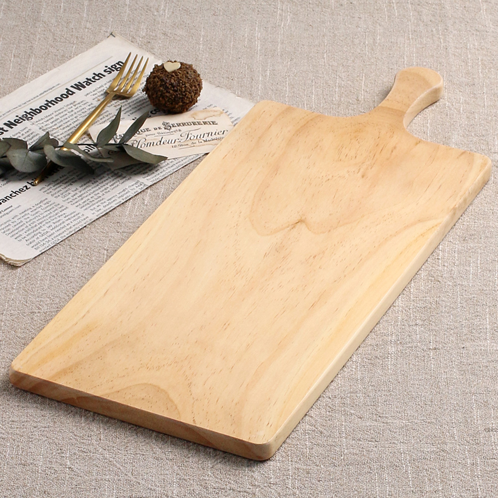 원목 손잡이 빵도마 플레이팅 피자 도마 피자판 서빙보드 40x20cm, 산호세 3호 - 상세 이미지 4