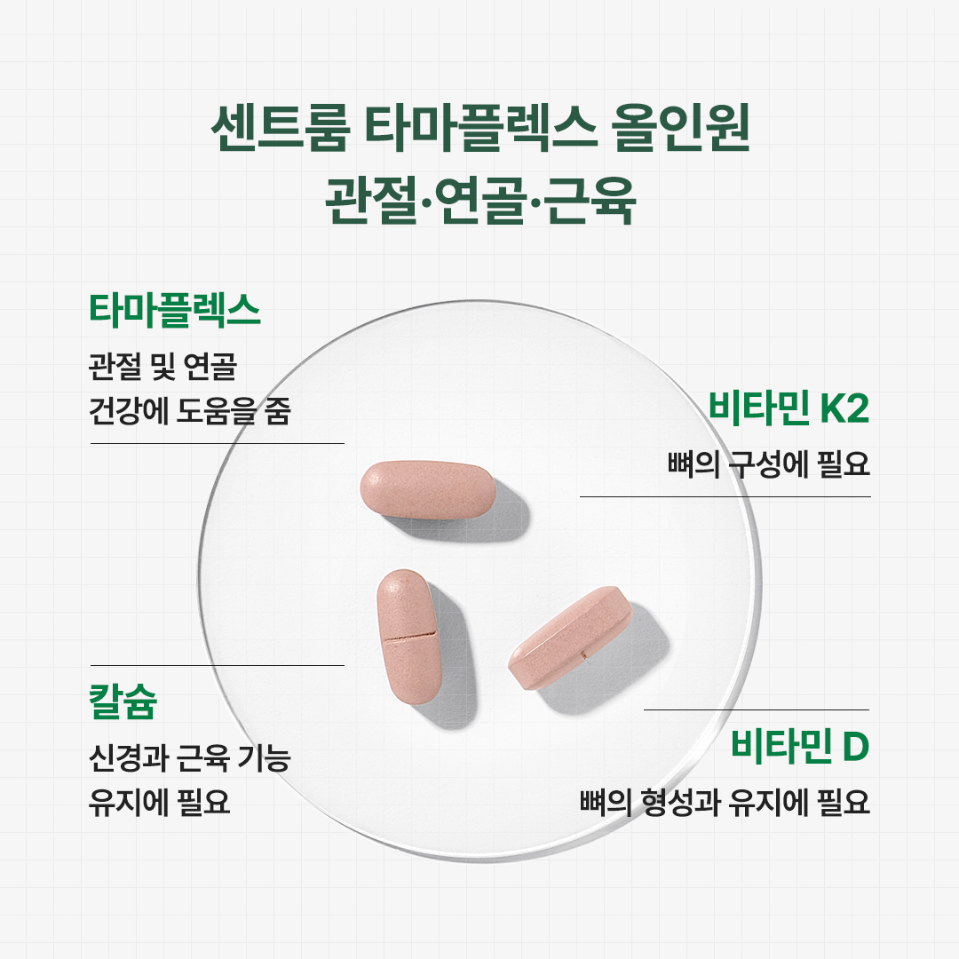 [센트룸] 타마플렉스 올인원 관절·연골·근육 30정 3개입 타마린드강황주정추출복합물 - 상세 이미지 4