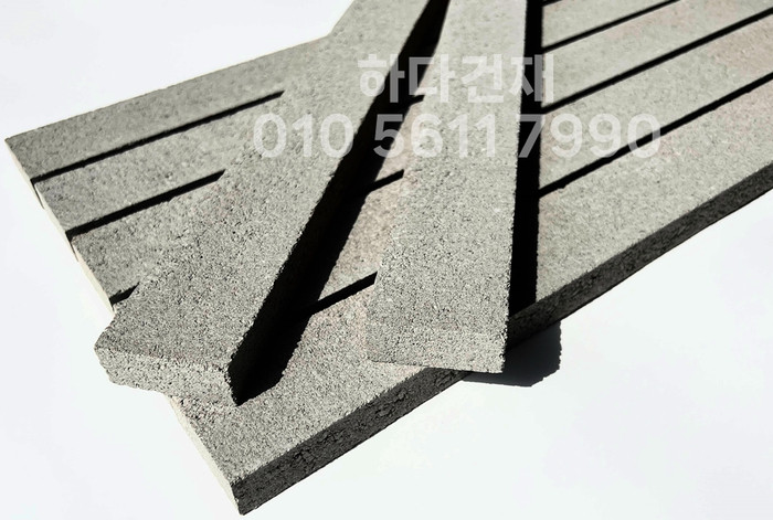 국산 모노타일 롱와이드 베이직그레이 500x50x20T 1박스14장 / 하다건재 시공사례 국내생산 롱브릭타일