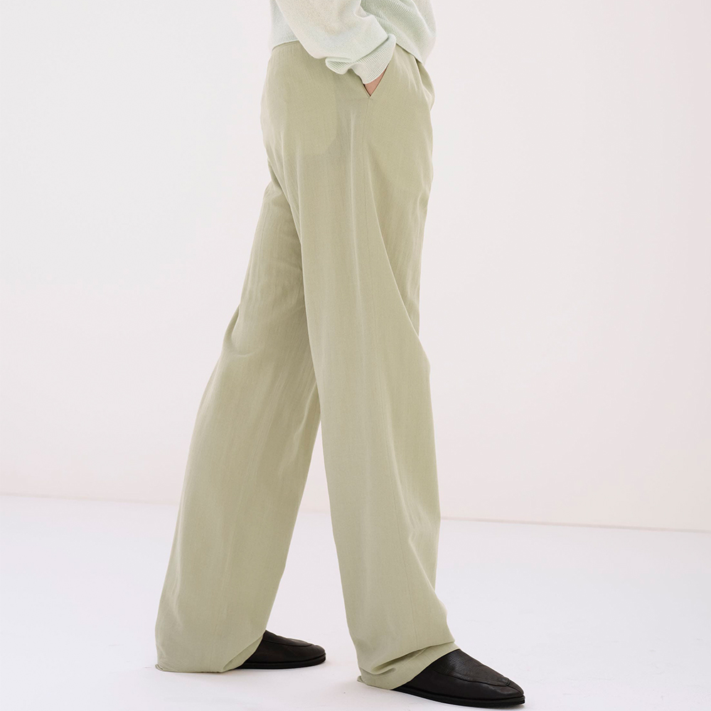 오라리 맨즈 슬랙스 LIGHT COTTON WOOL VIYELLA SLACKS 25SS 캐주얼 - 상세 이미지 5