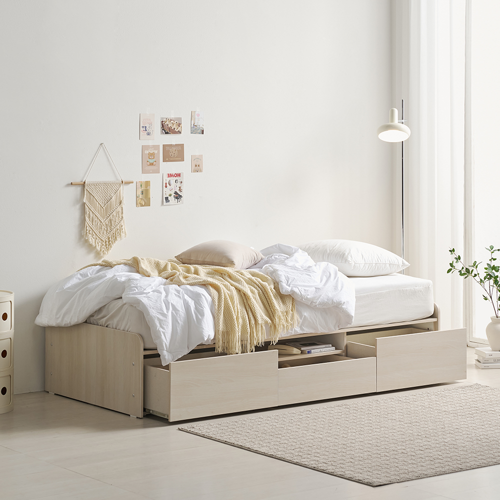 데이슬립 독립스프링 침대매트리스 가성비좋은 원룸 자취생 미니싱글 매트 + 프레임 wb