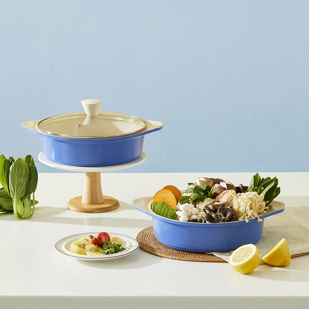 콕스타 리안 인덕션 전골냄비 24cm 인덕션용 IH 세라믹 샤브샤브 냄비