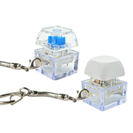 Zectus 스위치 키링 피젯토이 키캡 축 스트레스해소 딱각이 가방고리 열쇠고리 청축1구