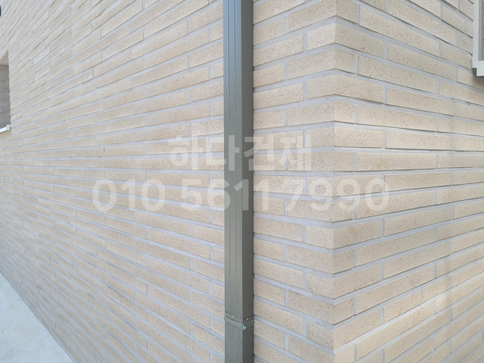 국산 모노타일 롱와이드 허니브라운 500x50x20T 1박스14장 / 하다건재 시공사례 국내생산 롱브릭타일