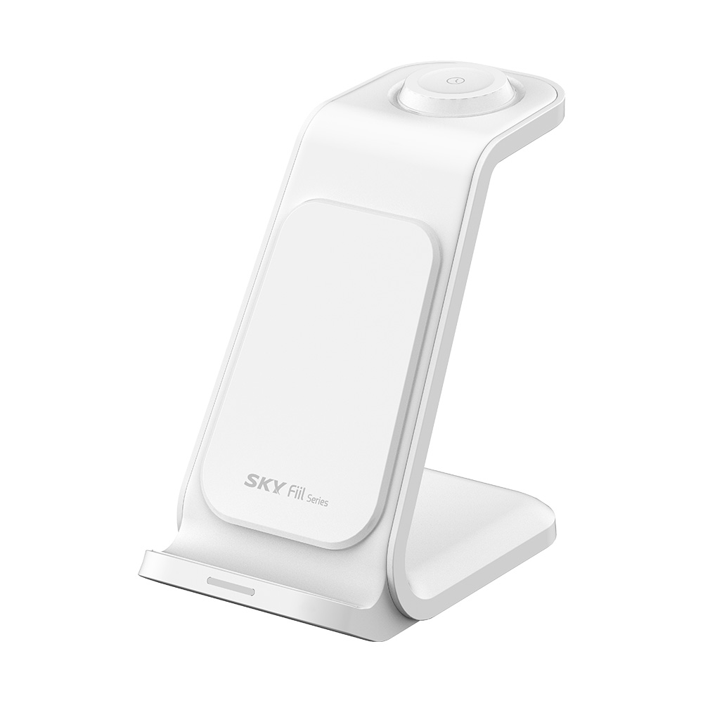 필 W55S 20W 3in1 고속 무선충전기 충전 스탠드 갤럭시워치용 화이트