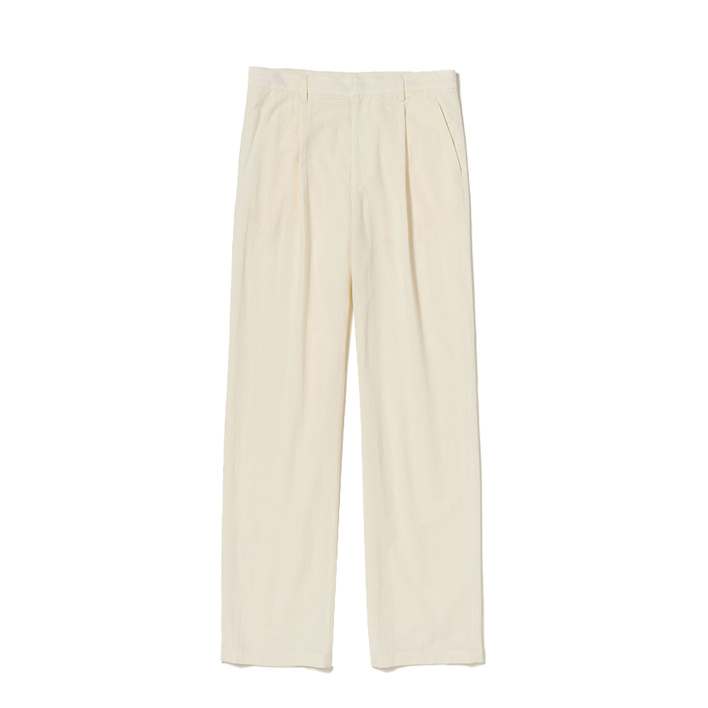 오라리 맨즈 슬랙스 LIGHT COTTON WOOL VIYELLA SLACKS 25SS 캐주얼 - 상품 이미지