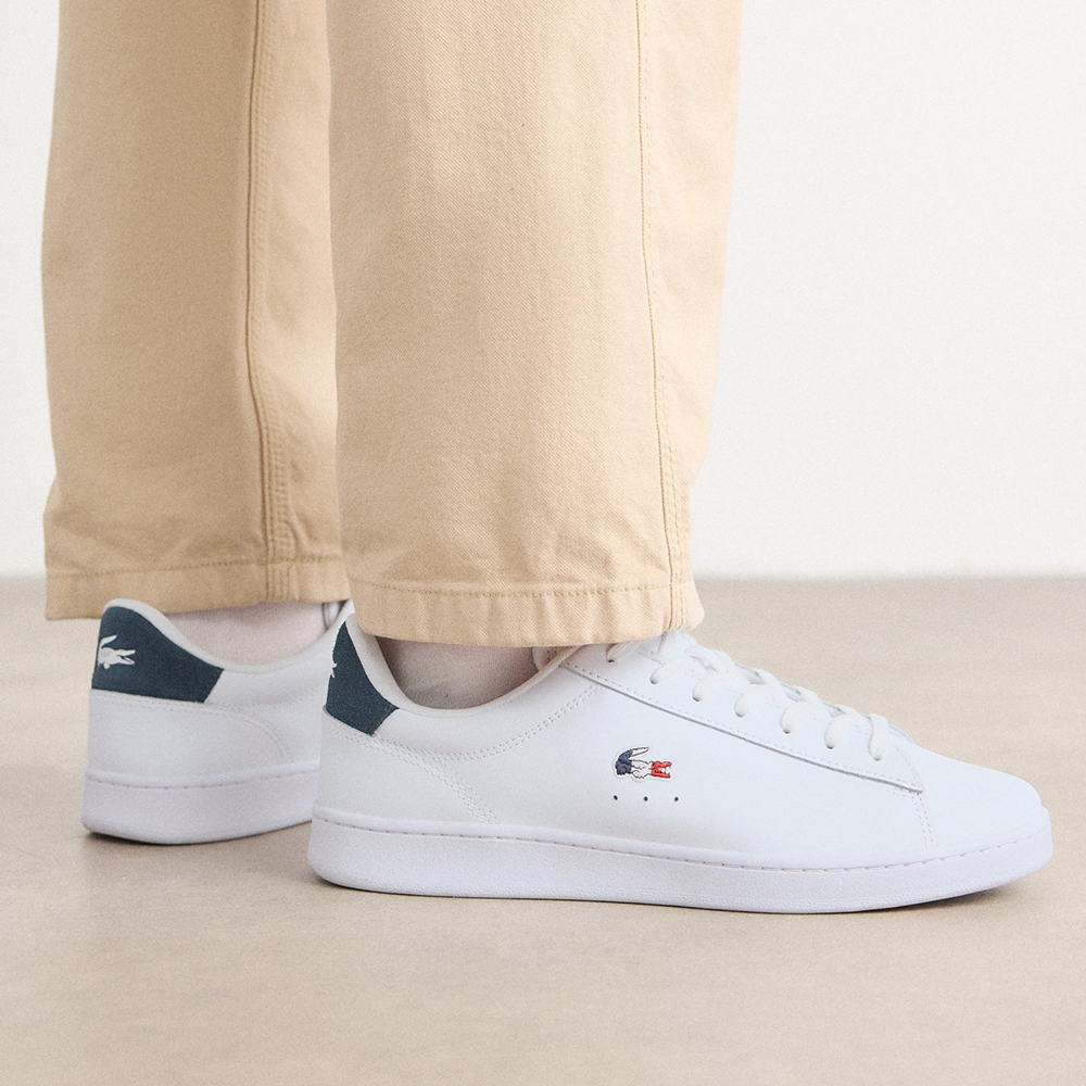 라코스테 남성 카나비 신발 가죽 스니커즈 운동화
