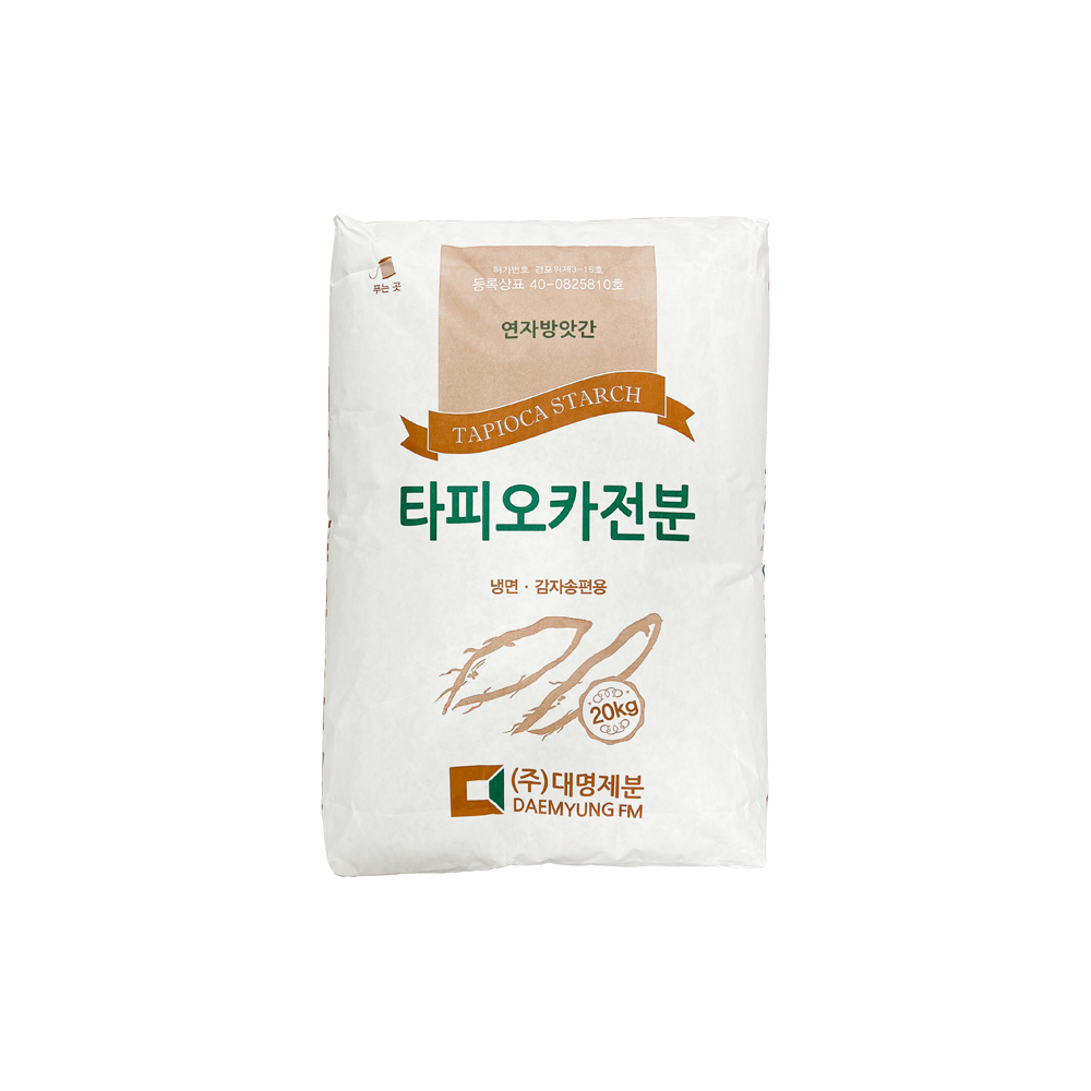 대명제분 타피오카 전분 20kg, 냉면 만들기, 감자송편 레시피, 쫀득한 식감, 맛있는 요리