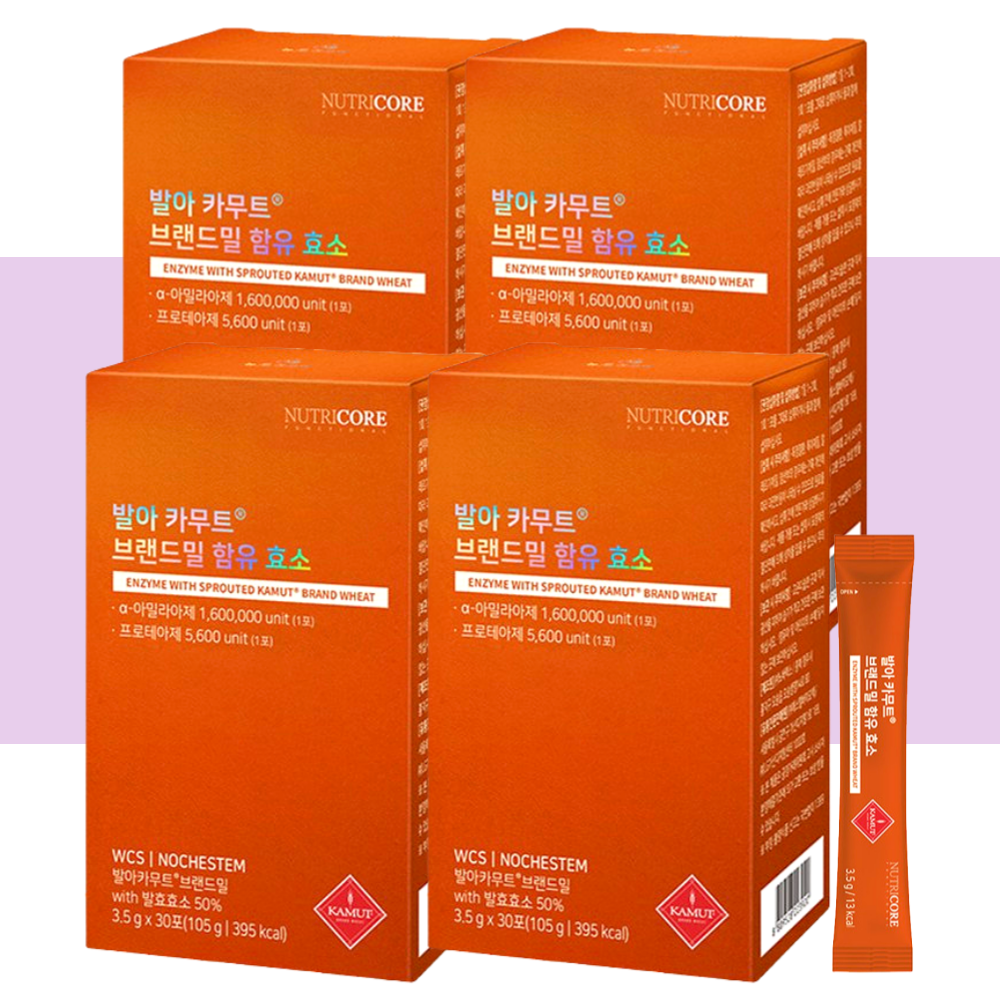 뉴트리코어 발아카무트효소 카무트 효소 30포X4개 - 상세 이미지 4