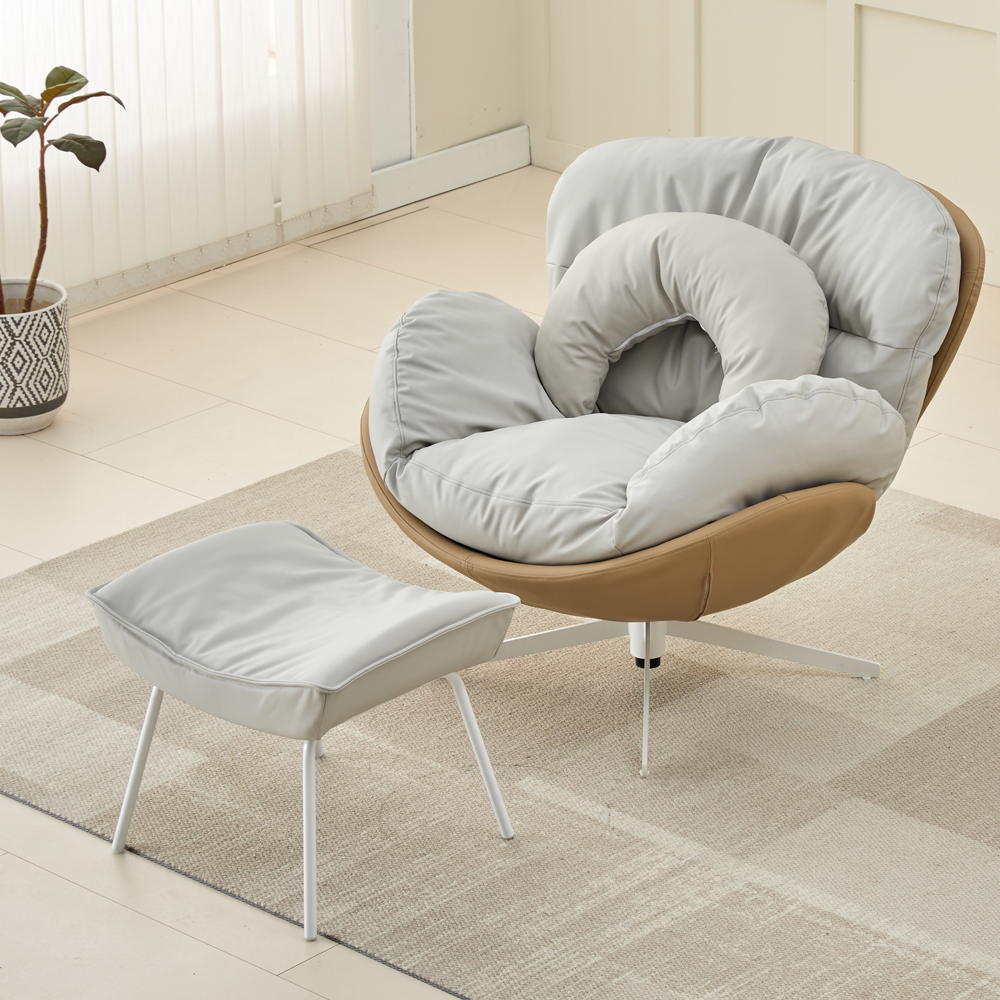 RM디자인 RM-SF 블루 푹신한 수유 서재 안락 라운지 1인용 의자 소파