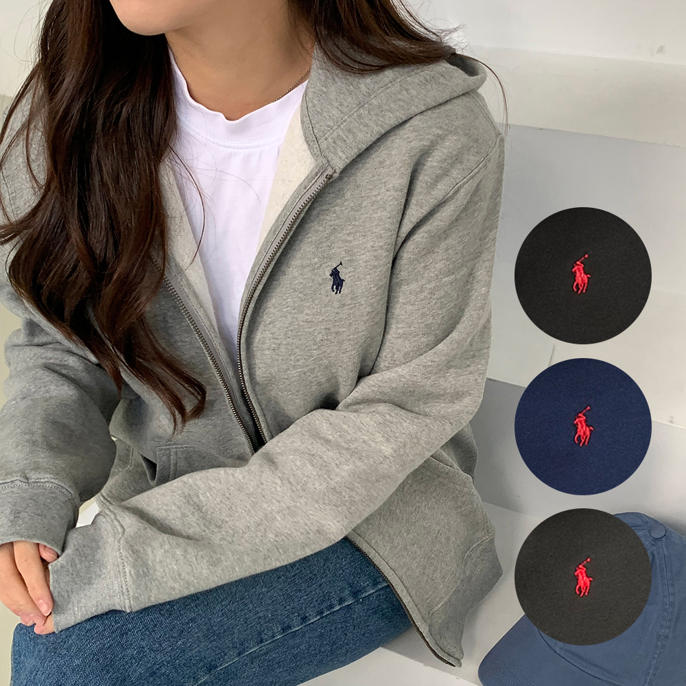 [백화점] 폴로 보이즈 기모 후드 집업