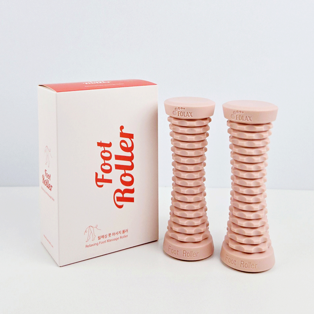 풋롤러 땅콩 듀얼 지압 발 발바닥 실리콘 마사지볼/종아리 허벅지 팔다리 스트레칭 운동기구 - 상세 이미지 4