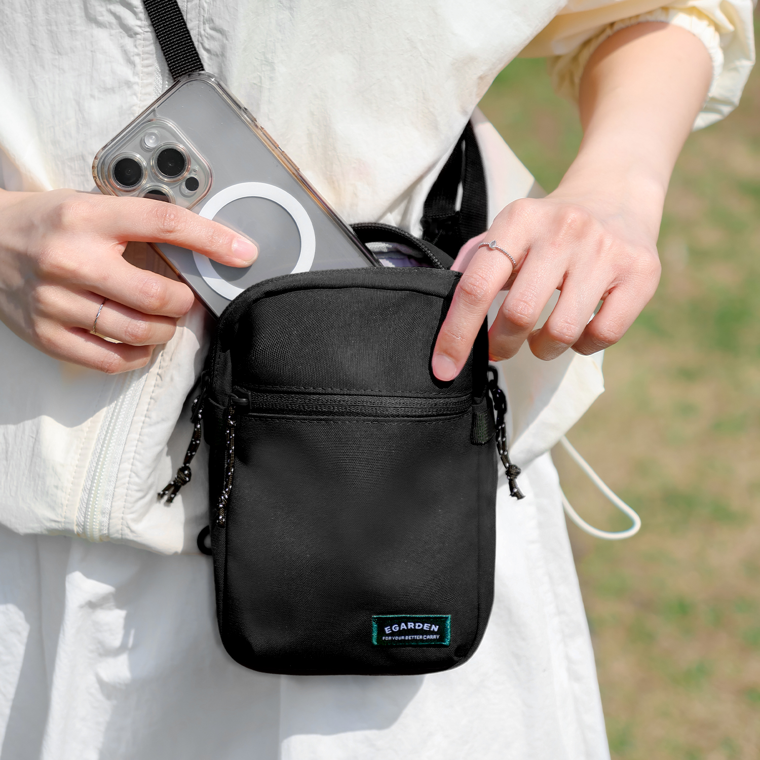 에가든 트래블러 미니 크로스백 데일리 소형 여행 보조 핸드폰 스마트폰 가방
