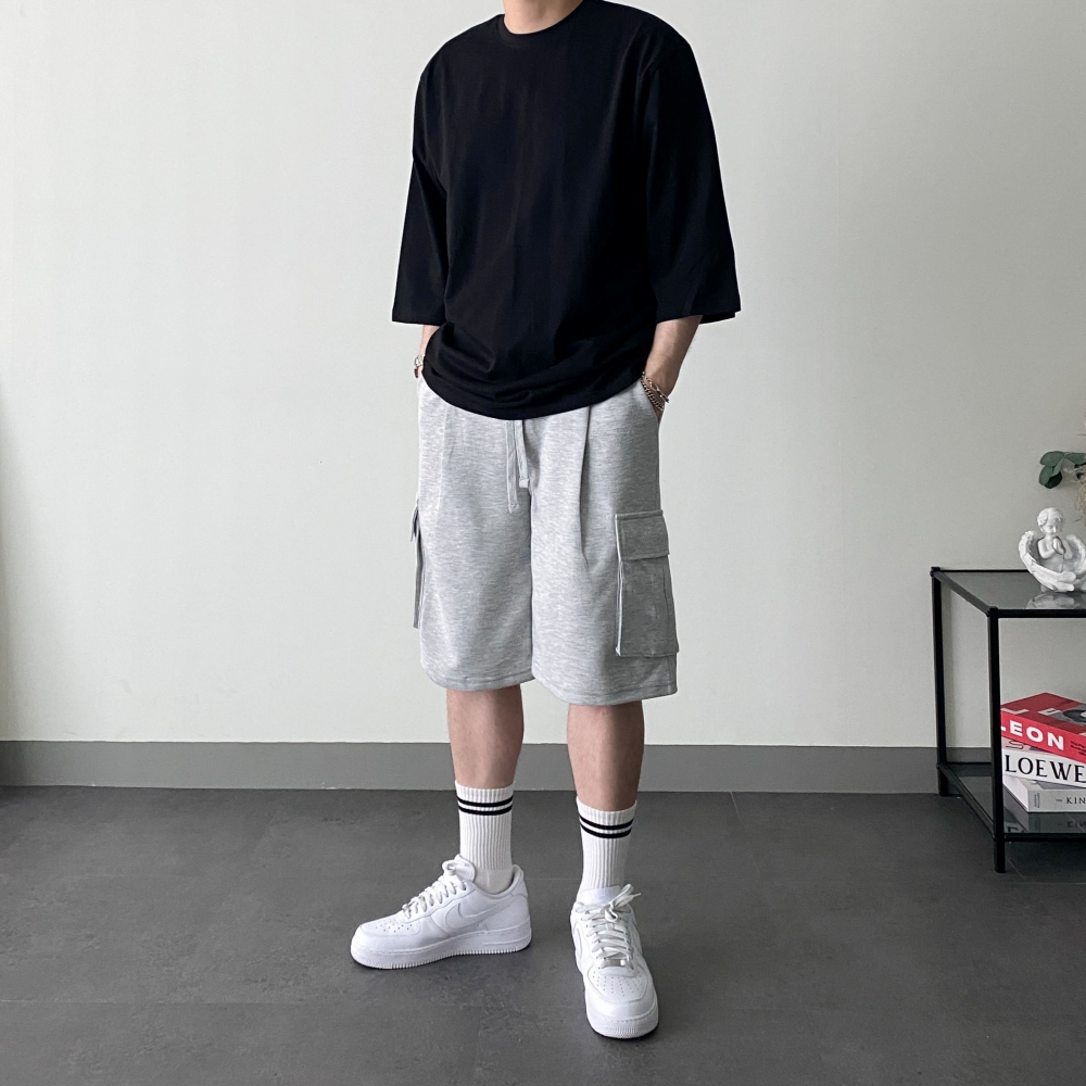 1+1 버뮤다카고팬츠 남자밴딩반바지 카고반바지 - 상세 이미지 3