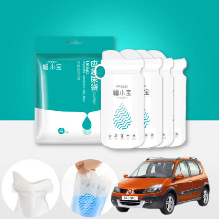 자체제작 세닉 자동차 휴대용 소변팩 4매