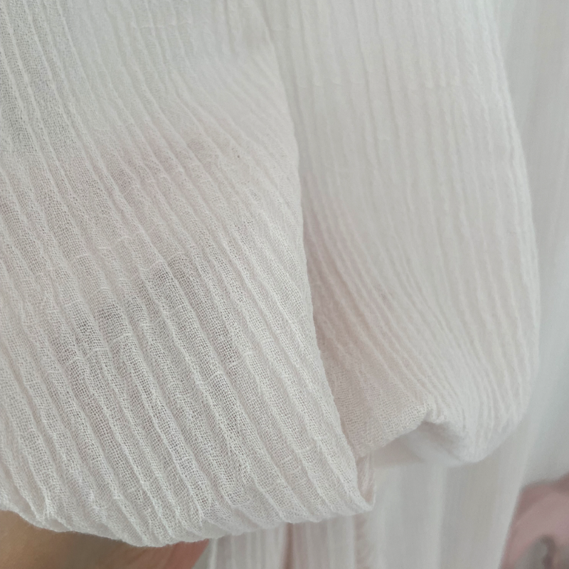 디뮤어 핑크&화이트 포인트망사 커튼