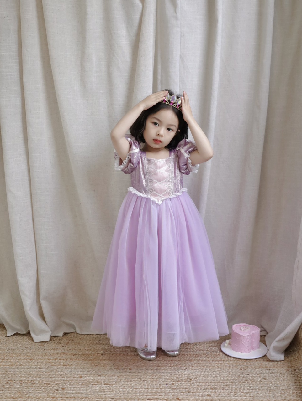 어린이날 선물 공주 생일 라푼젤 드레스 원피스 피오나 이미지 6