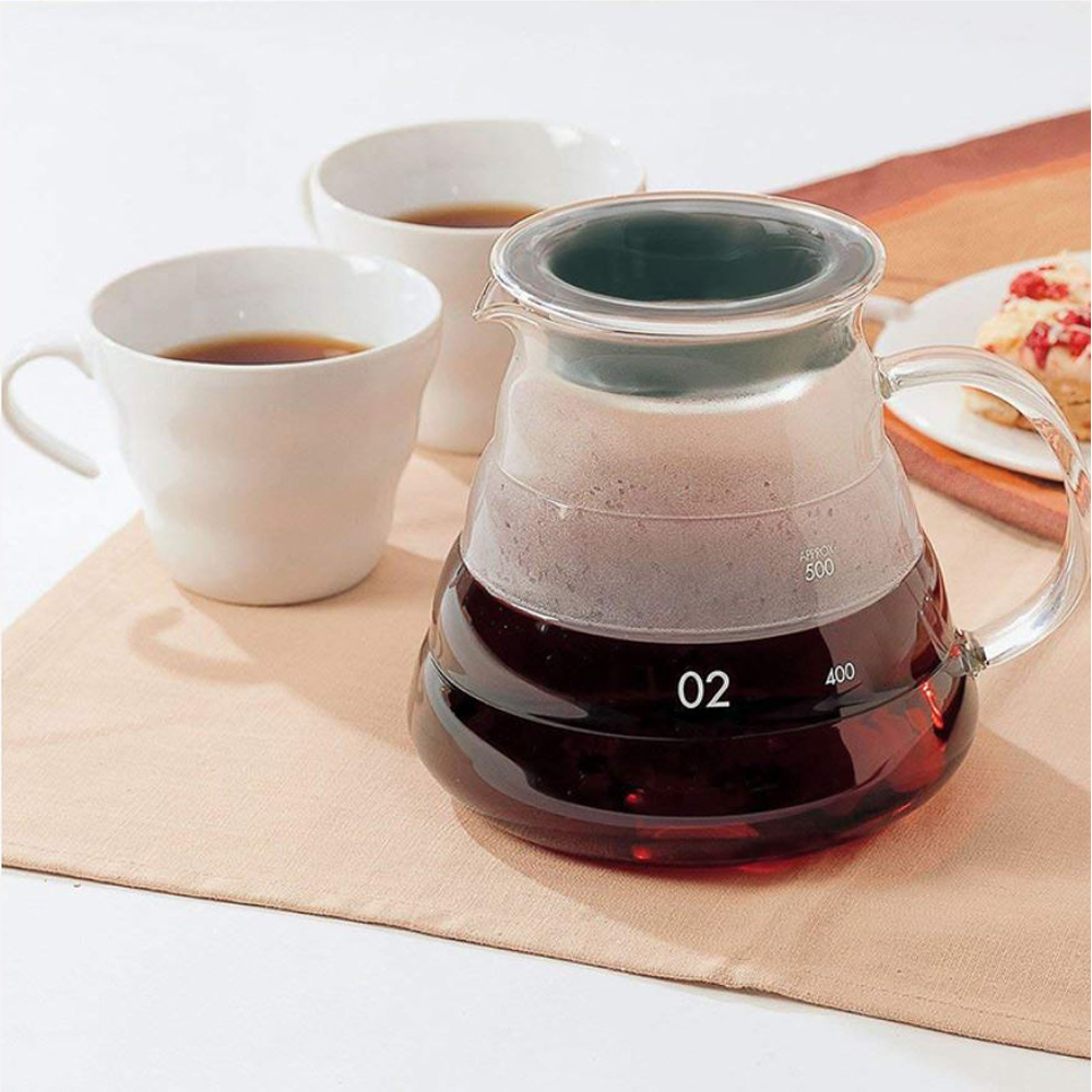 칼딘 핸드드립 커피서버 내열유리 눈금형 서버 MS-07 370ml, 투명 - 상세 이미지 5