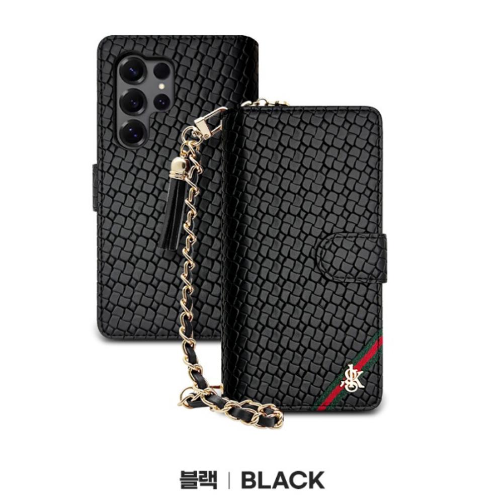 온선 지퍼형 다이어리 가죽 지갑 케이스 버건디, 갤럭시S25 FE 이미지 7