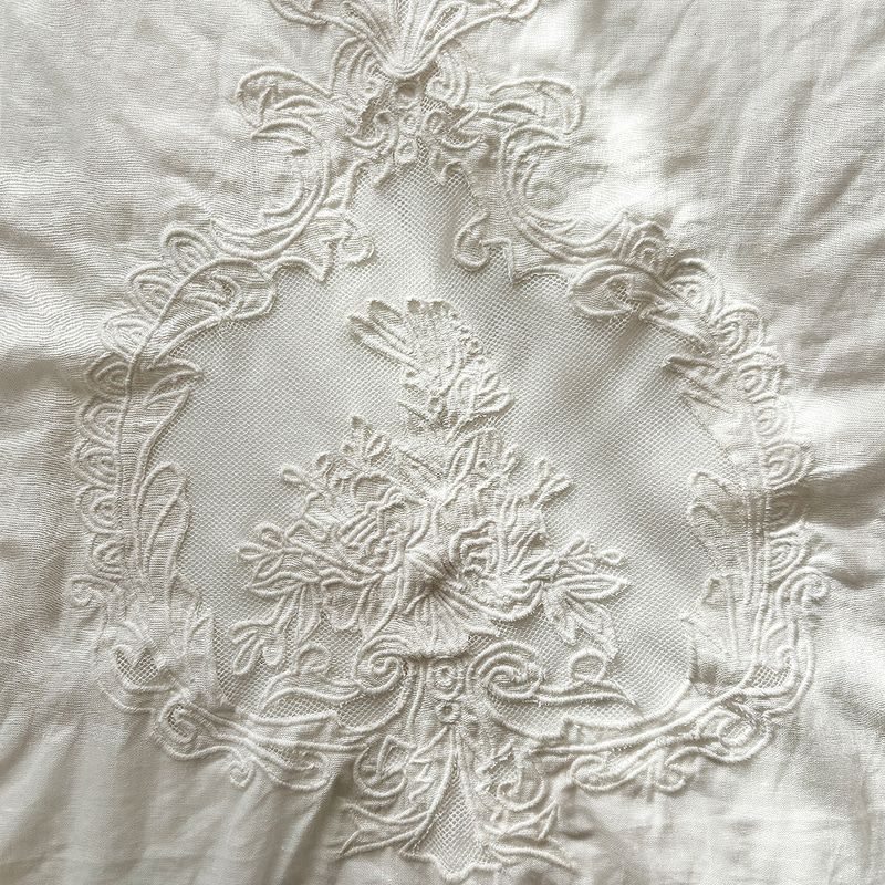 꼬끄시그루 자수 키친커튼 린 45x70 (아이보리)