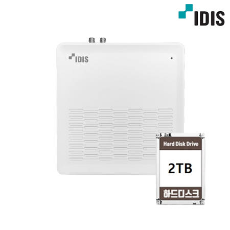 아이디스 HR-1508 500만화소 8채널 TVI AHD DVR 녹화기 2TB 하드포함