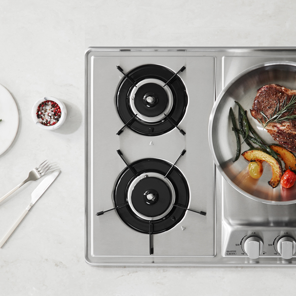 3구 빌트인 가스렌지 가스쿡탑레인지 GRAB3FDD 560x430-440 LPG