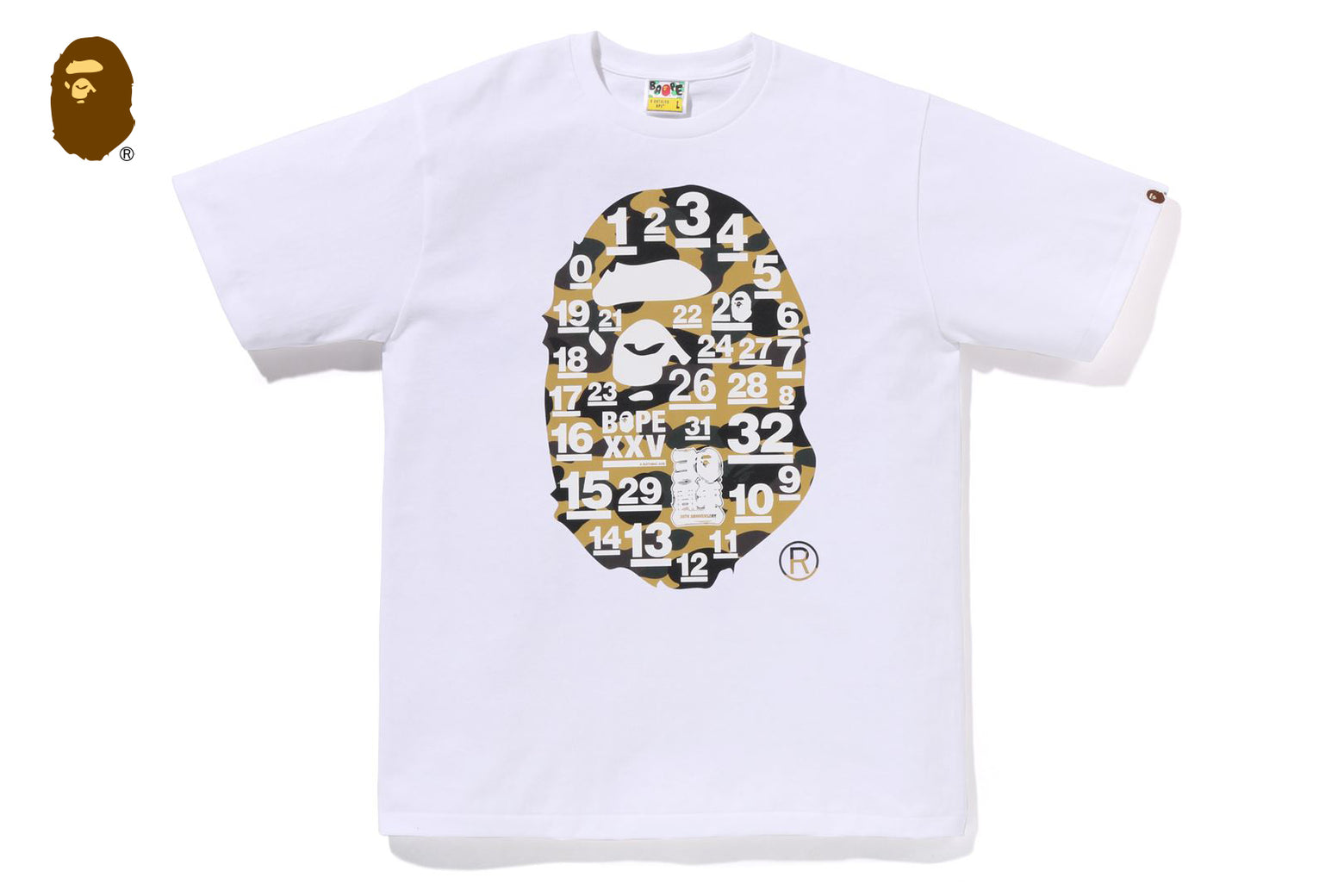 베이프 반팔티 A BATHING APE 32ND ANNIV. 1ST CAMO BIG APE HEAD TEE 4월 신상 1L20-110-022 - 상세 이미지 2