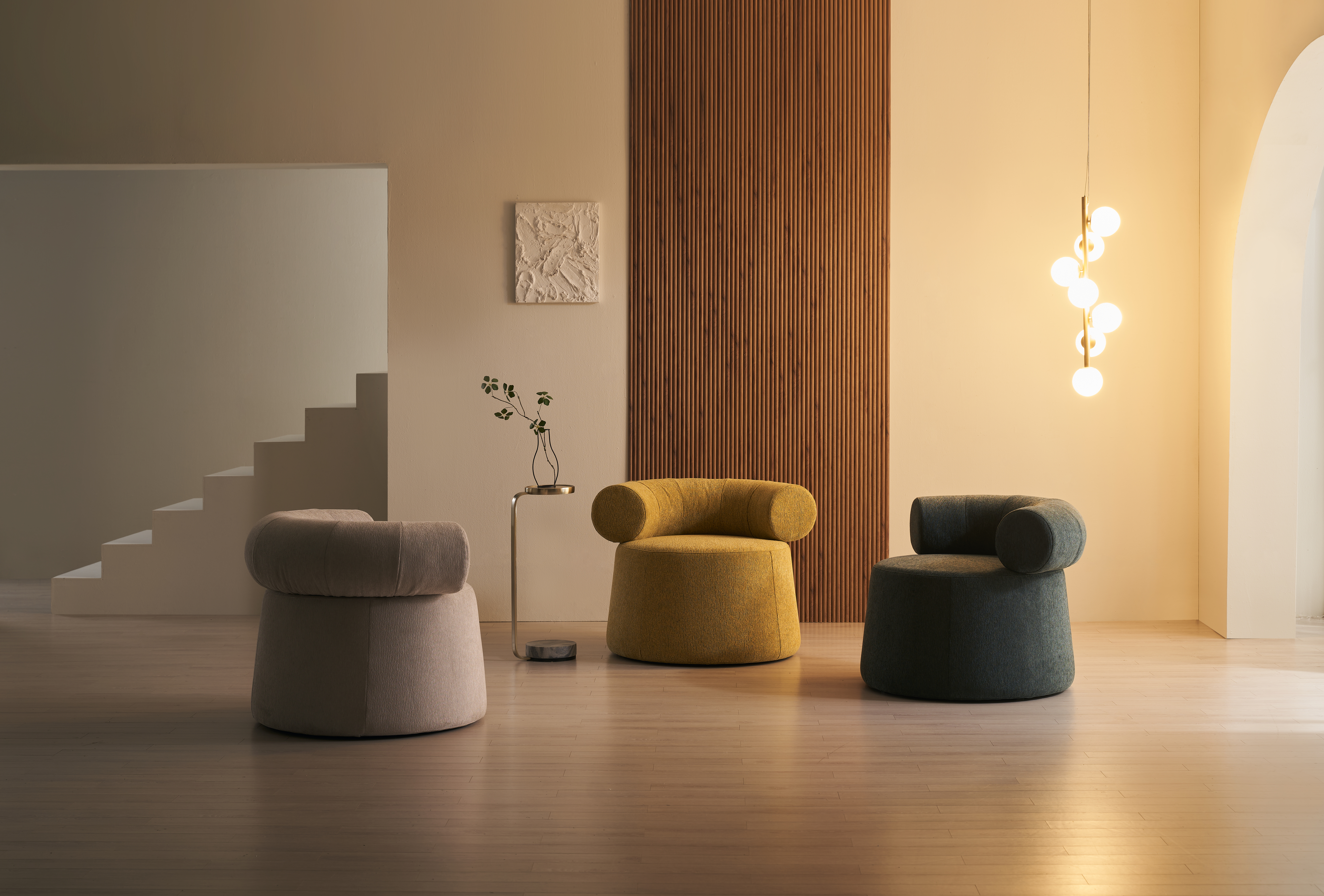 쉐우드가구 헤르첸 블렌트 패브릭 허그체어 소파 Channal-01, 1인용