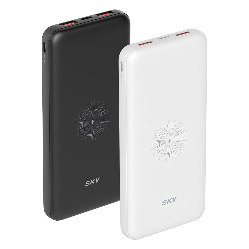 필 WX10 18W 유무선충전 보조배터리 USB PD 10000mAh, 화이트 - 상세 이미지 2