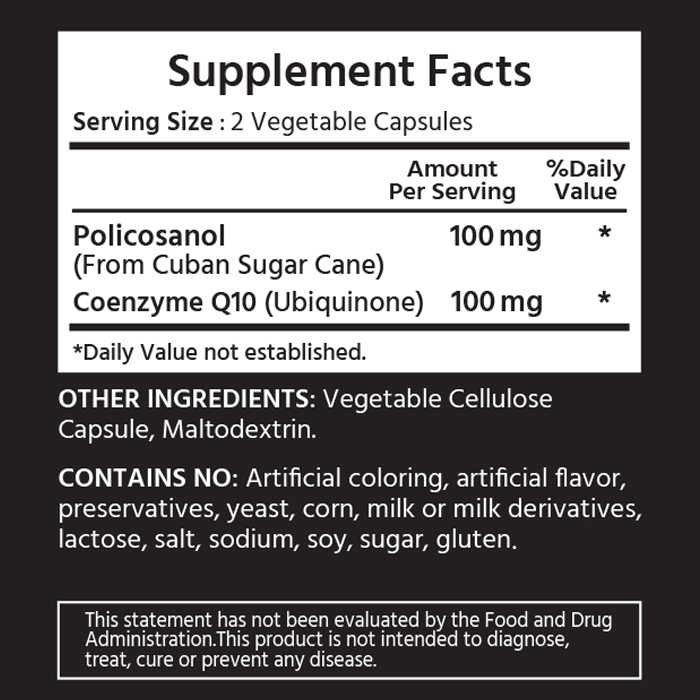 마이라이프내추럴스 쿠바산 사탕수수 폴리코큐텐 PolicoQ10 100mg 120캡슐, 6개 이미지 3