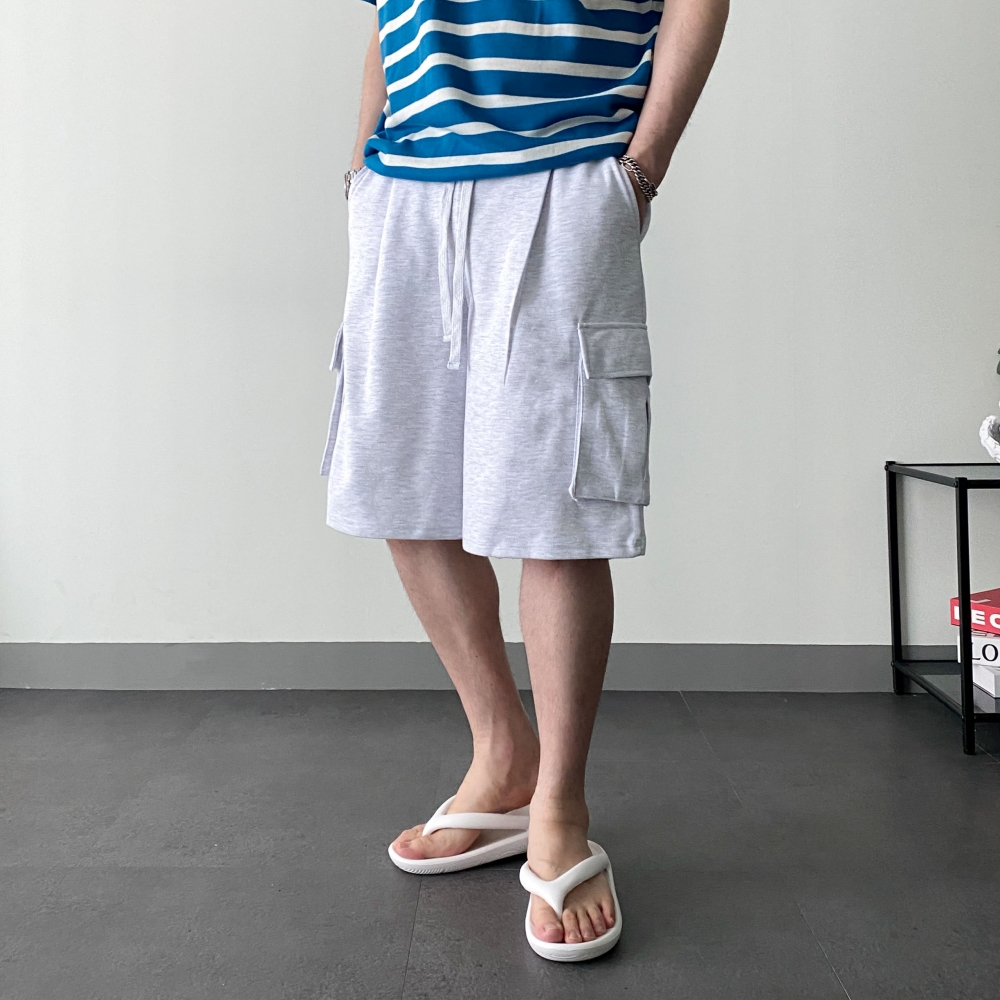 1+1 버뮤다카고팬츠 남자밴딩반바지 카고반바지 - 상세 이미지 5