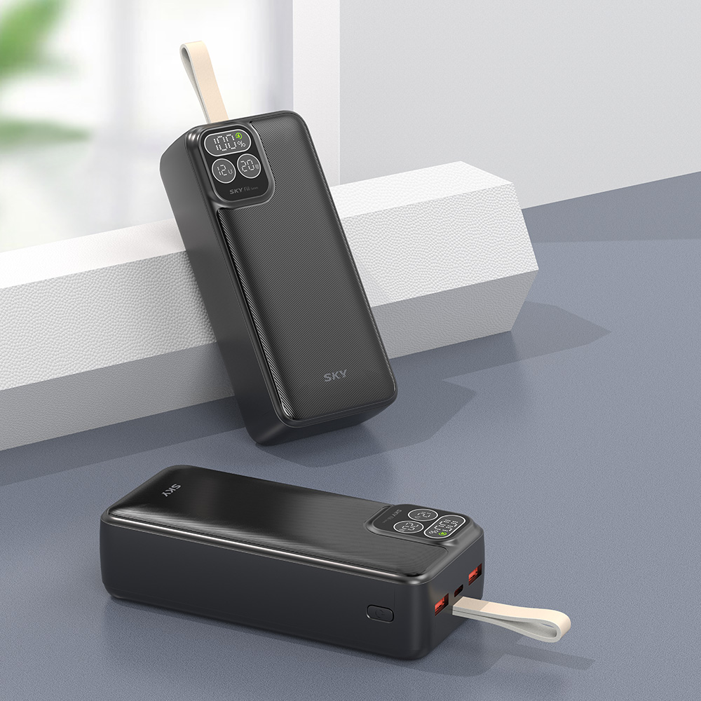 필 PD30 22.5W LCD 디스플레이 잔량표시 고속충전 보조배터리 30000mAh, 블랙 - 상세 이미지 5