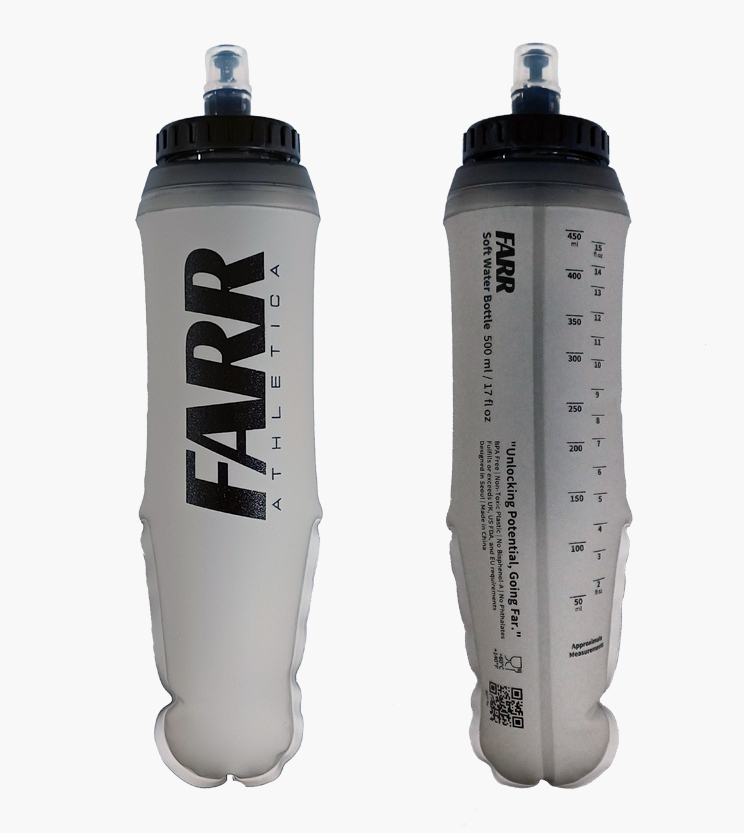 FARR 소프트 플라스크 러닝 물병 트레일 러닝 등산 스포츠 접이식 물통 500ml, 1개 - 상세 이미지 4