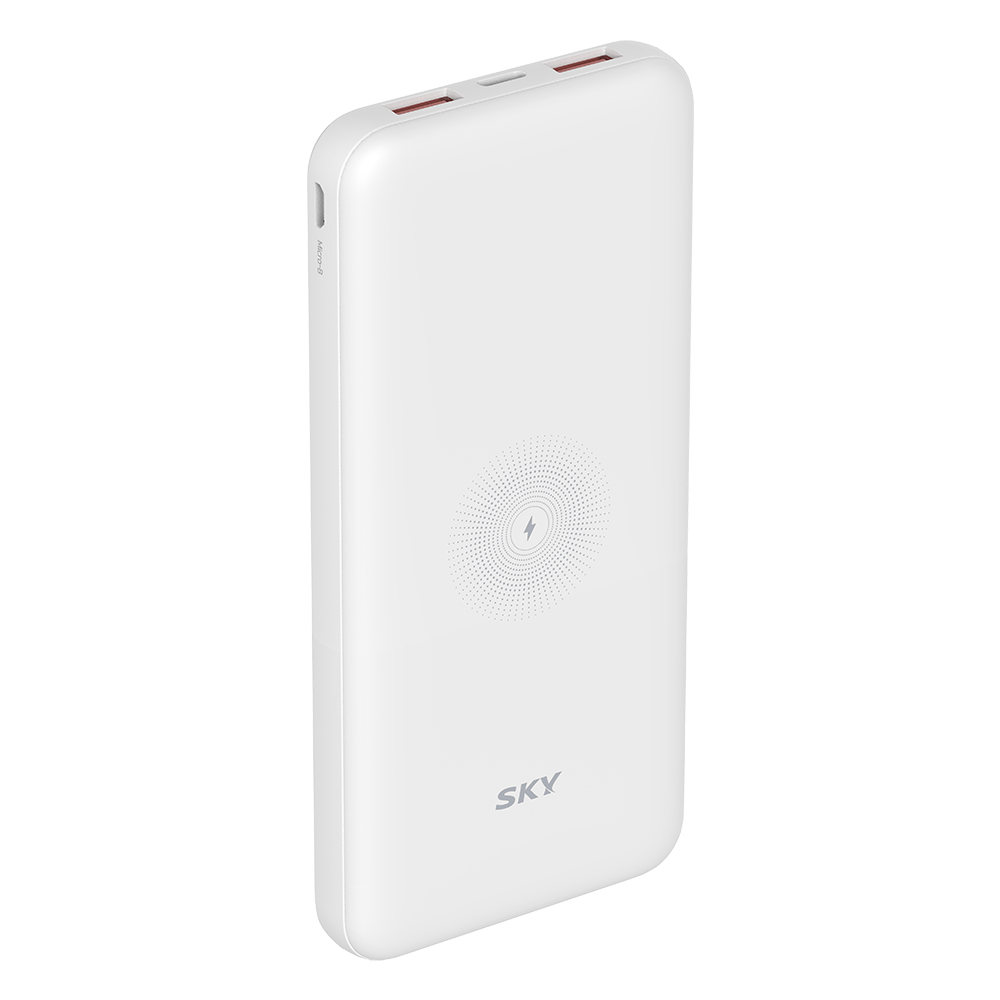 필 WX10 18W 유무선충전 보조배터리 USB PD 10000mAh, 화이트