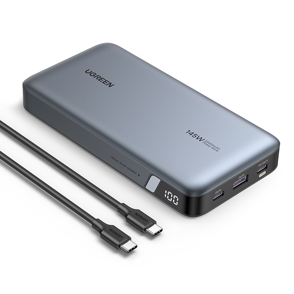 유그린 145W 25000mAh PD PPS 잔량표시 고속충전 보조배터리 U-90597 - 상품 이미지
