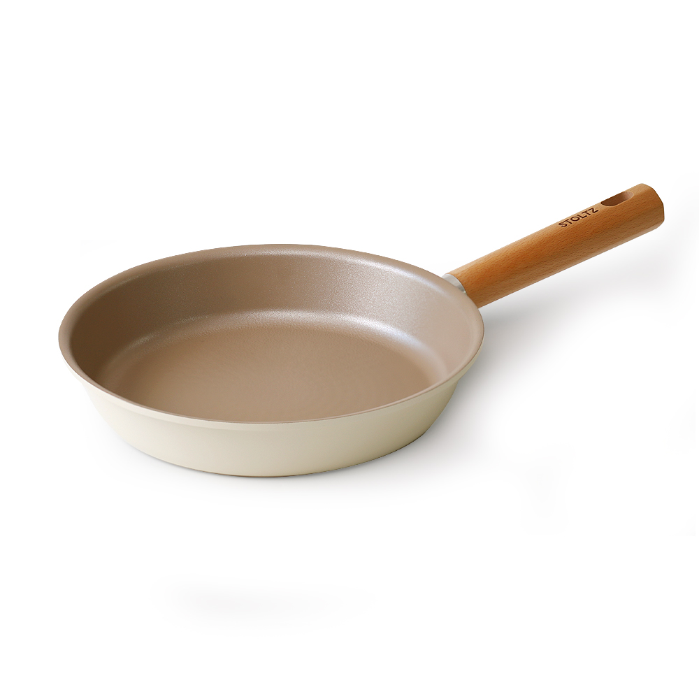 STOLTZ 슈톨츠 크림 쿡웨어 IH 프라이팬 24cm 원목손잡이 인덕션후라이팬 - 상세 이미지 5