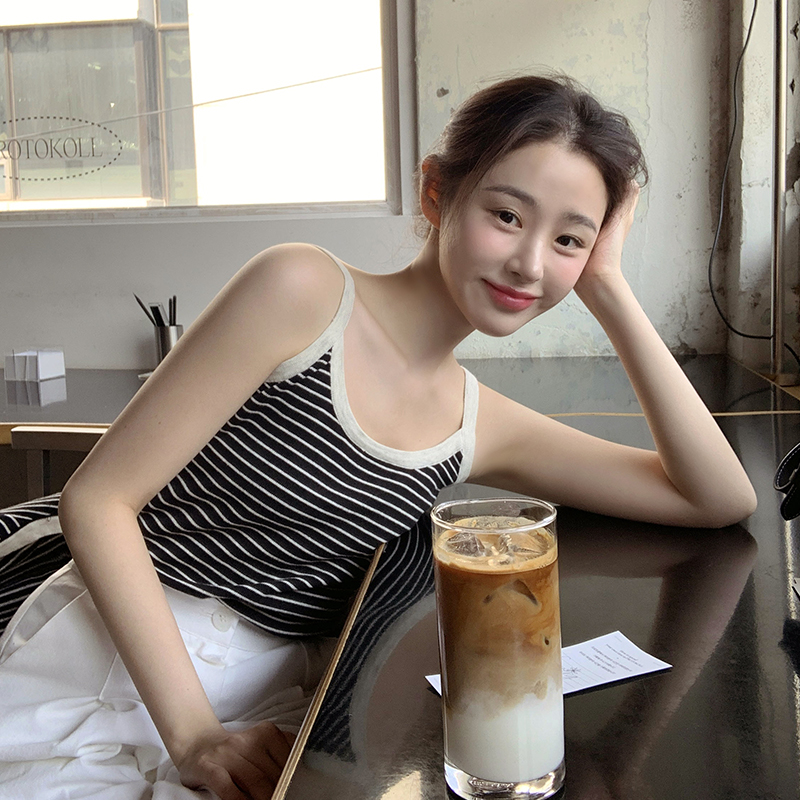 이브니 스트라이프 나시 가디건 세트 st2850 - 상세 이미지 4