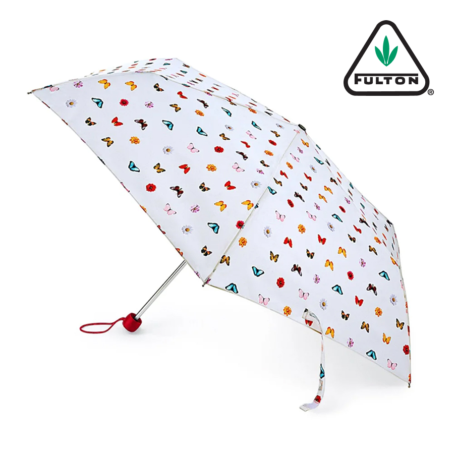 슈퍼슬림-2 버터플라이즈 앤 플라워즈 여성 수동 3단 우산 22cm 158g - 메인 이미지
