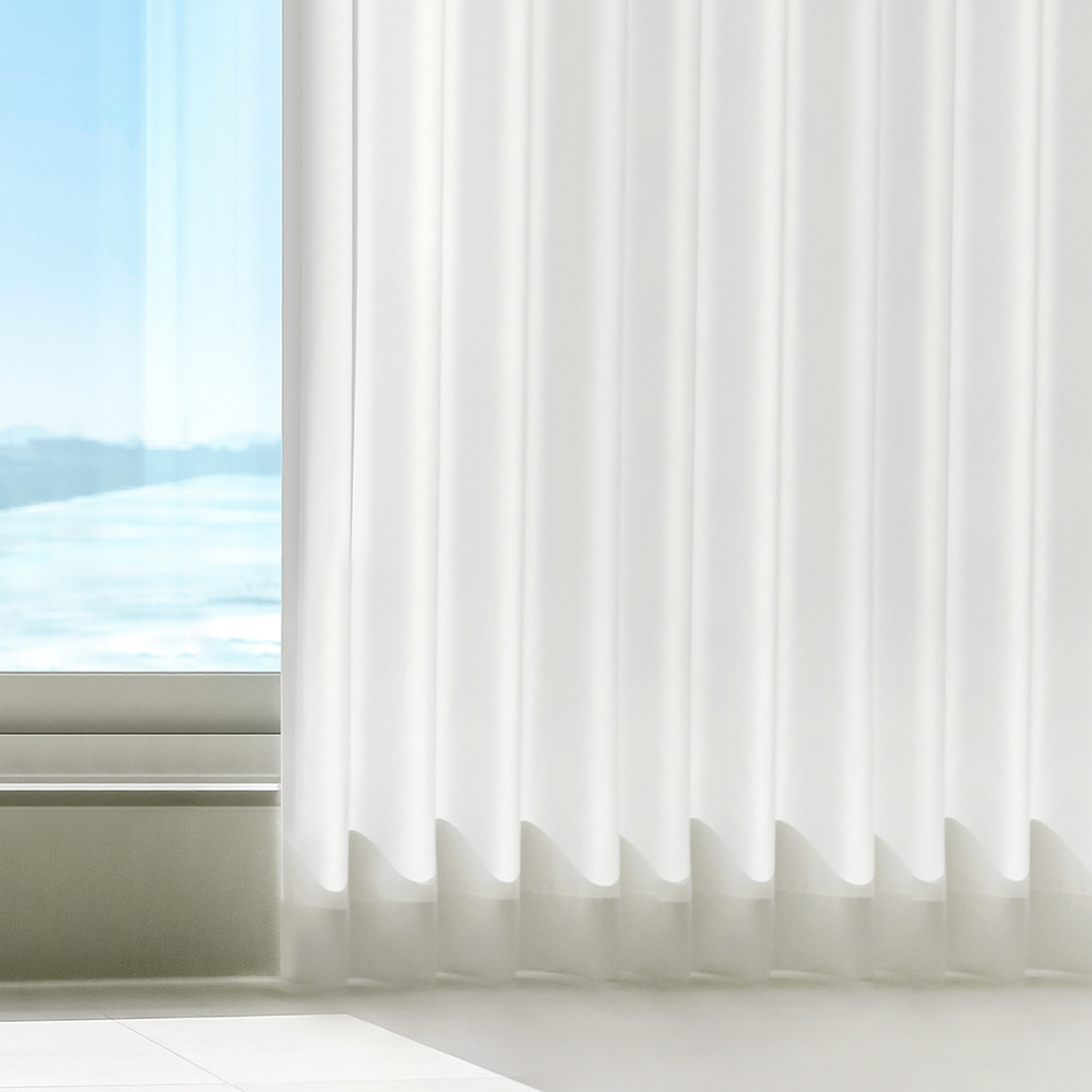 차르르 형상기억 쉬폰커튼 이음선없는 맞춤제작 도톰쉬폰커튼