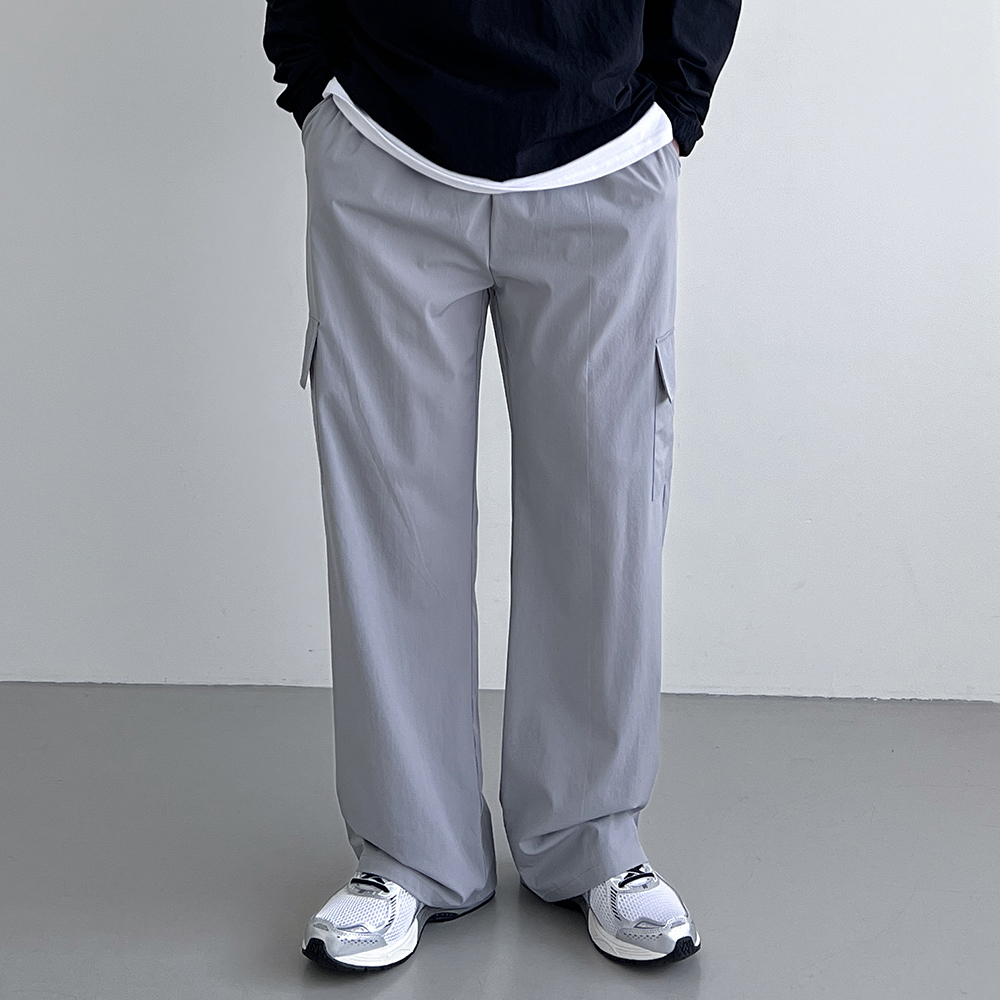 남자냉장고바지 나일론와이드팬츠 아이스카고팬츠 - 상품 이미지